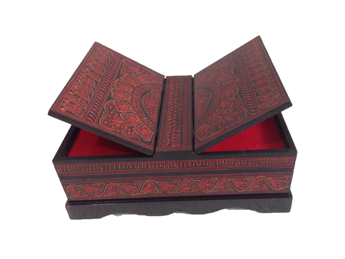 Handcrafted Wooden Holy Quran Box – Lacquer Art Design