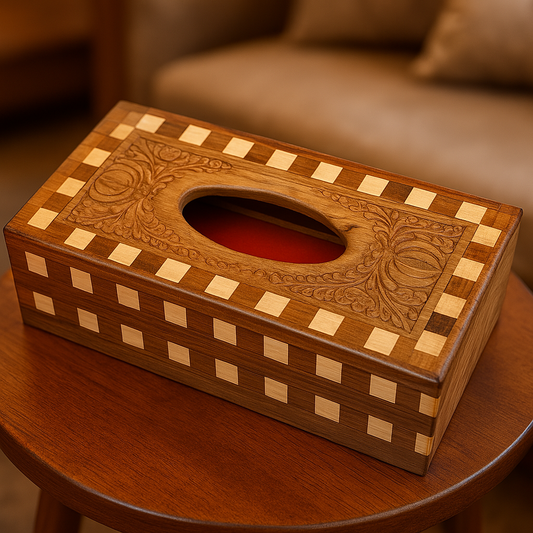 Wooden Hand made Tissue Paper Box