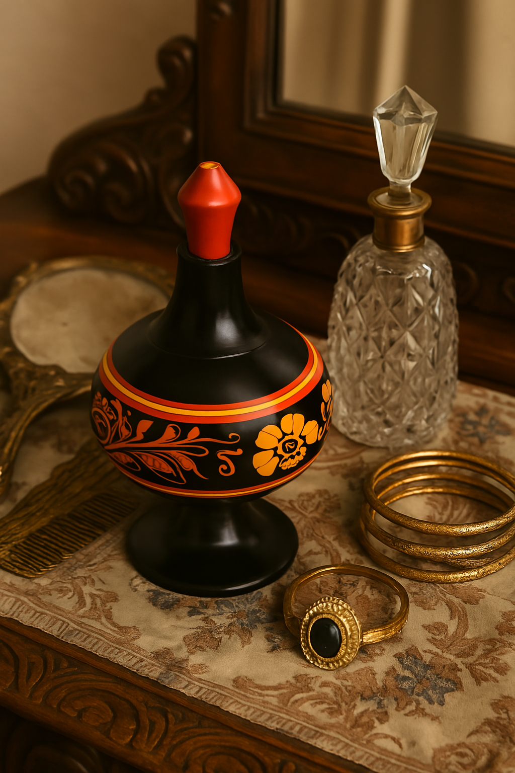 Handcrafted Wooden Surmadani – Traditional Kohl Container
