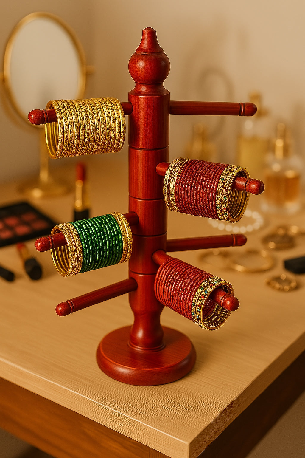 Wooden Handmade Bangle/Chorri Stand